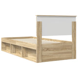 Bed Frame with Headboard Sonoma 90 x 190 cm Engineered wood 3407924
