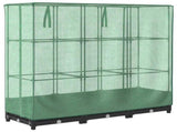 Raised Bed with Greenhouse Cover Rattan Look 120x40x123 cm 4015811