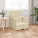 Sofa Bed Cream 65 x 80 x 83 cm Fabric 4106643