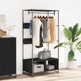 Wardrobe Black 90x50x180 cm Engineered Wood 849294