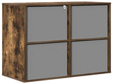 Sideboard with Drawer Smoked Oak 68.5 x 32 x 67 cm 8000544
