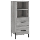 Highboard Grey Sonoma 34.5x34x180 cm Engineered Wood 3199311