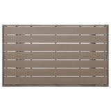 Garden Table Grey 120x70x66 cm Poly Rattan 316584