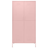 Wardrobe Pink 90x50x180 cm Steel 336247