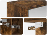 Bathroom Mirror Cabinet with Shelf Smoked Oak 50 x 14.5 x 70 cm 889203