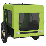 Pet Bike Trailer Green and Black Oxford Fabric and Iron 93913
