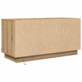 TV Cabinet with LED Lights Artisan Oak 100x41x50 cm 861417