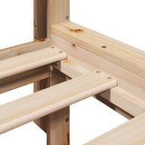 Bed Frame without Mattress 150x200 cm King Size Solid Wood Pine 3309734