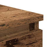 Sideboard with Drawers Old Wood 37.5x35x99 cm Engineered Wood 861767