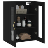 Wall Mounted Cabinet Black 69.5x34x90 cm 828461