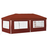 Pop-up Party Tent 575 x 289 x 245 cm Terracotta 42019798