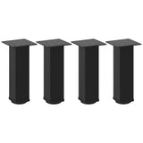 ZNTS Coffee Table Legs 4 pcs Black 42-44 cm Steel 4012464