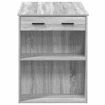 ZNTS Desk with Drawer and Shelf Grey Sonoma 102x62x77.5 cm Engineered Wood 858691