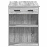 ZNTS Desk with Drawer and Shelf Grey Sonoma 102x62x77.5 cm Engineered Wood 858691