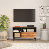 TV Cabinet 80x33x46 cm Solid Wood Acacia 356872