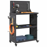 Tool Trolley Black 65 x 35 x 111 cm Cold-rolled Steel 874546