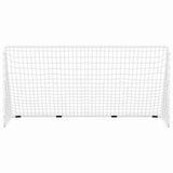 93371 Football Goal with Net White 366x122x182 cm Steel