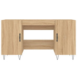 Desk Sonoma Oak 140x50x75 cm Engineered Wood 829543