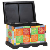 Storage Box Multicolour 60 x 40 x 40 cm Solid Mango wood 4017590