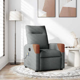 Massage Recliner Chair Dark grey 69 x 86 x 100 cm Fabric 42020648