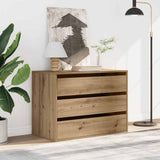 Corner Chest of Drawers Artisian Oak 80x41x58 cm Engineered Wood 852860