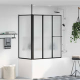 Shower Screen Folding White Aluminium 42009757