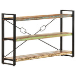 3-Tier Bookcase 140x30x80 cm Solid Reclaimed Wood 320633
