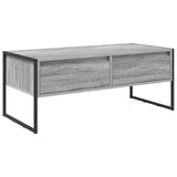 Coffee Table Grey Sonoma 100 x 46 x 40 cm Engineered Wood 886447