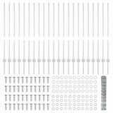 Wild Fence with Posts 50 x 1 m Hot-Dip Galvanised Steel 3337149