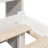 Bookcase Bed without Mattress White 90x200 cm Solid Wood Pine 3321803