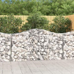 Arched Gabion Baskets 11 pcs 200x50x100/120 cm Galvanised Iron 3145649