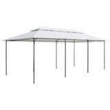 Gazebo with Curtains 600x298x270 cm White 180g/m 310073