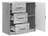Sideboard Grey Sonoma 66 x 34.5 x 87 cm Engineered Wood 895781