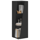 Side Shelf Black 33 x 32 x 100.5 cm Engineered Wood 892418