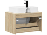 Bathroom Furniture Set Sonoma Oak Engineered Wood 3404292