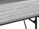 Desk with Shelf Grey Sonoma 100 x 50 x 86.5 cm Engineered Wood 859398