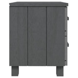 Bedside Cabinets HAMAR 2 pcs Dark Grey 40x35x44.5 cm Solid Wood 340410