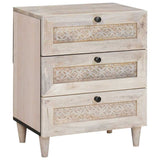 Bedside Cabinet White 50 x 33 x 62 cm Engineered Wood 4018125