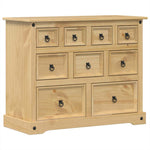 ZNTS Chest of Drawers Corona 101x45x82 cm Solid Wood Pine 4005678