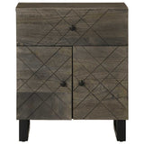 Bedside Cabinet Black 50x33x60 cm Solid Wood Mango 4017695