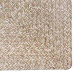 Area Rugs Natural and White 240 x 240 cm Jute 42010484