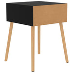 ZNTS Bedside Cabinet High Gloss Black 40x40x56 cm Engineered Wood 326809