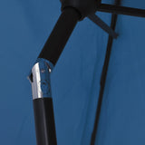 Garden Parasol Blue 200x224 cm Aluminium 47211
