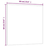 Wall-mounted Magnetic Board Black 60x60 cm Tempered Glass 347944
