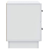 Bedside Cabinet White 43 x 34.5 x 44.5 cm Engineered Wood 895215
