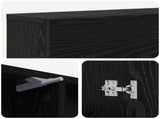 Fireplace Surround Black Oak 102 x 18 x 100.5 cm 8006599