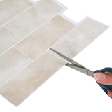 Decorative Stickers 20 pcs Beige Marble 29 x 21 cm 42046148