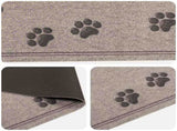 Kitchen Rug Grey Paws 300 x 60 cm 100% Polyamide Washable 42045739