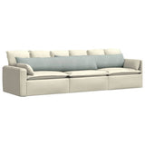 Sofa Pillows 2 pcs Light Grey 200 x 40 cm Corduroy Fabric 42013885