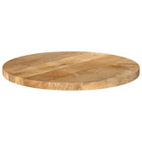 Table Top 50x3.8 cm Round Solid Wood Mango 370061